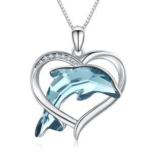 Sterling Silver Dolphin Necklace-0