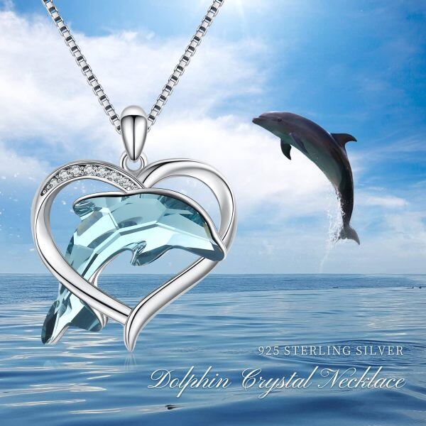 Sterling Silver Dolphin Necklace-5