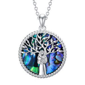 Sterling Silver Tree Of Life Necklace-0