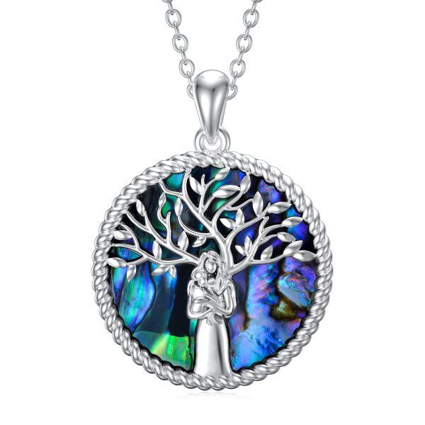 Sterling Silver Tree Of Life Necklace-0