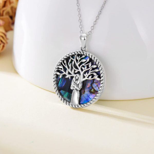 Sterling Silver Tree Of Life Necklace-3