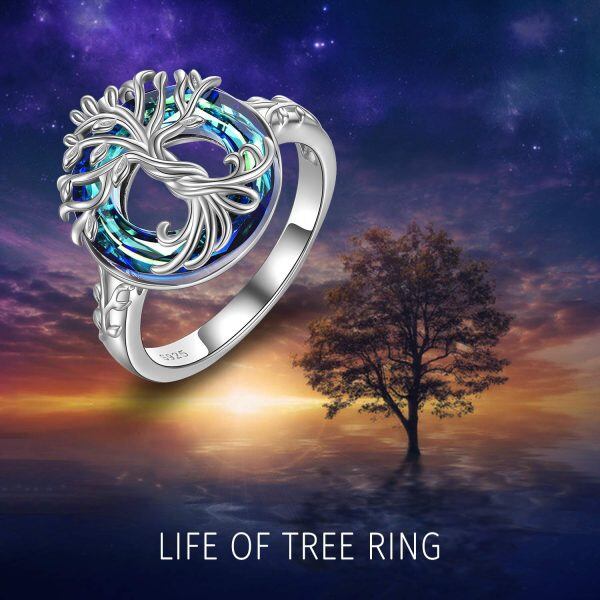 Sterling Silver Tree of Life Rings -4