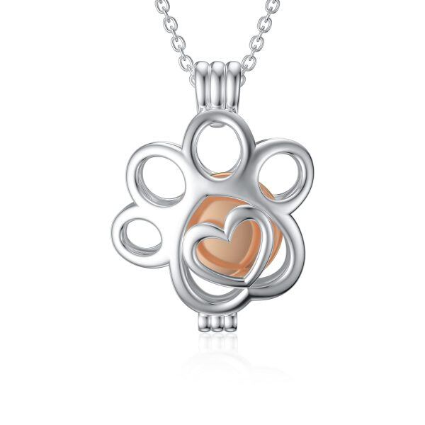 Sterling Silver Pet Urn Pendant Necklace-0