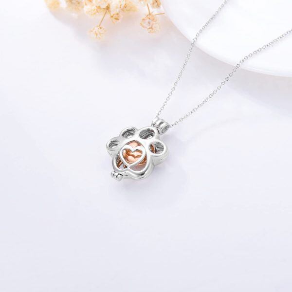 Sterling Silver Pet Urn Pendant Necklace-3