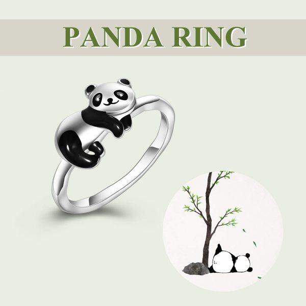 Sterling Silver Panda Rings-4