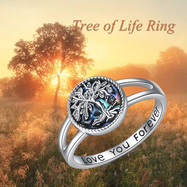 Sterling Silver Tree of Life Rings -4