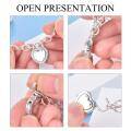 wholesale 925 Sterling Silver Heart Lock Charm Bracelet with Cubic Zirconia - Wholesale Jewelry for Women-0-4