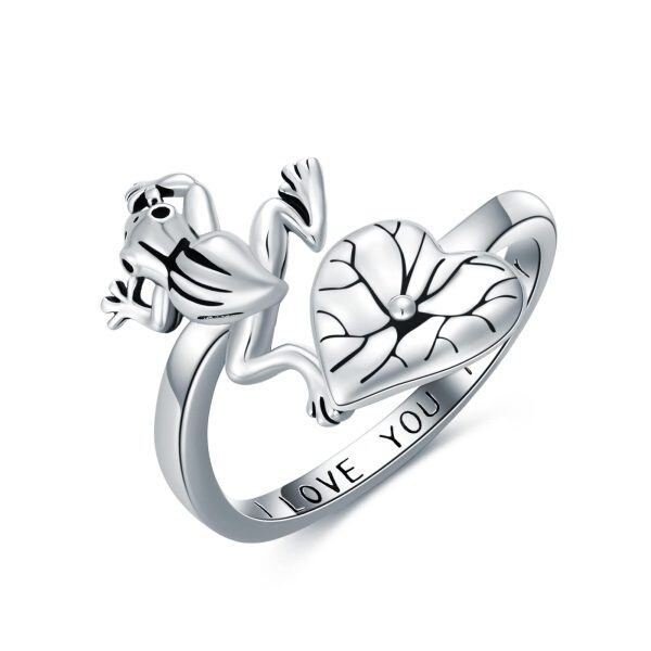 Sterling Silver Adjustable Frog Rings-0