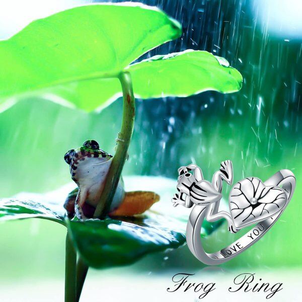 Sterling Silver Adjustable Frog Rings-4