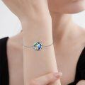 wholesale 925 Sterling Silver Evil Eye Wolf Pentagram Adjustable Bracelet  for Women Men-0-1