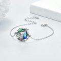 wholesale 925 Sterling Silver Evil Eye Wolf Pentagram Adjustable Bracelet  for Women Men-0-2