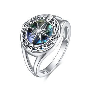 Sterling Silver Compass Rings-0