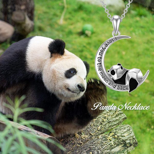 Sterling Silver Panda Necklace-1