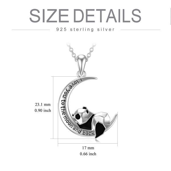 Sterling Silver Panda Necklace-4