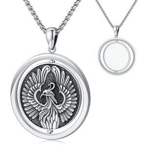 Sterling Silver Phoenix Necklace-0