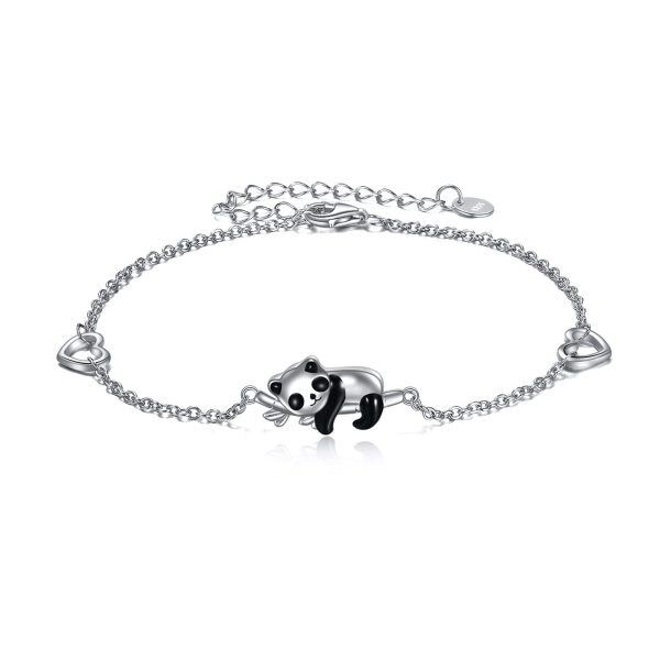 Sterling Silver Panda Bracelet-0