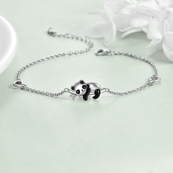 Sterling Silver Panda Bracelet-1