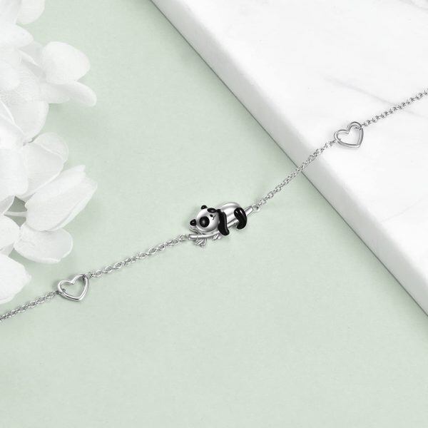 Sterling Silver Panda Bracelet-2