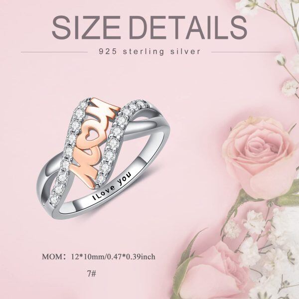 Sterling Silver Mom Ring -3