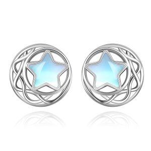 Sterling Silver Stud Earrings-0