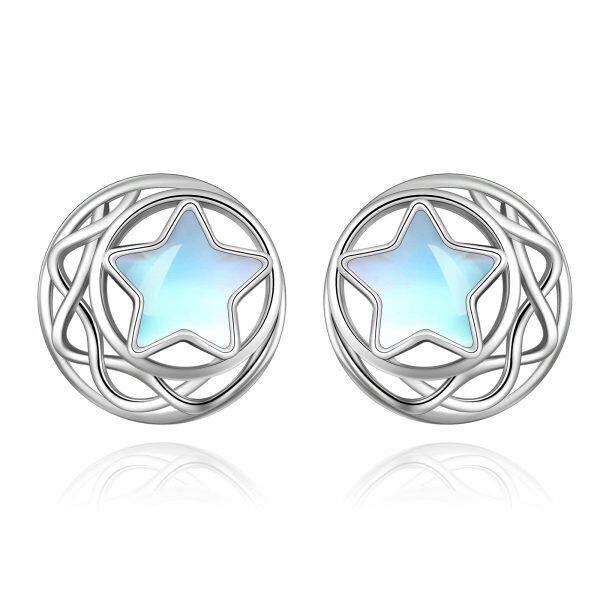 Sterling Silver Stud Earrings-0