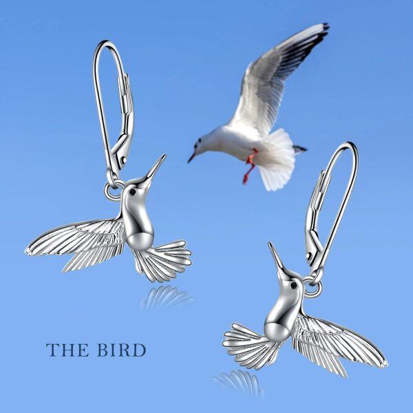 Sterling Silver Hummingbird Earrings-4