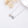 wholesale 925 Sterling Silver Infinity Love Heart Pendant Necklace Gifts for Sisters and Daughters-0-3