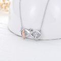 wholesale 925 Sterling Silver Infinity Love Heart Pendant Necklace Gifts for Sisters and Daughters-0-4