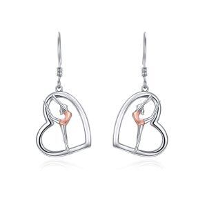 Sterling Silver Gymnastic Earrings-0