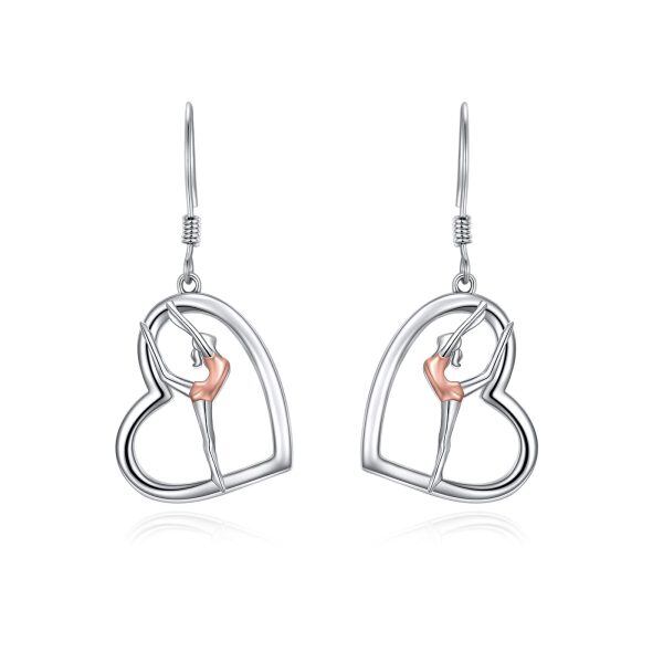 Sterling Silver Gymnastic Earrings-0