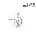 wholesale Sterling Silver Stone Owl Earrings for Women Cat Lovers Gift Drop Leverback-0-2