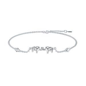 Sterling Silver Elephants Bracelets-0