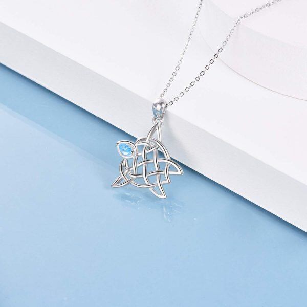 Sterling Silver Turtle Necklace-2