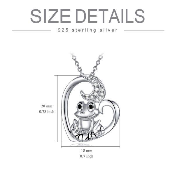 Sterling Silver Frog Necklace-5