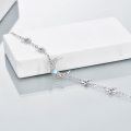 wholesale 925 Sterling Silver Star & Crescent Moon Stone Ankle Anklet for Women-0-3