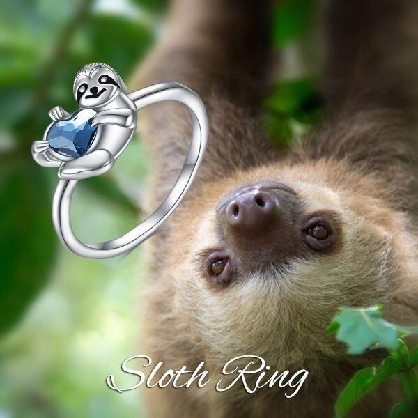 Sterling Silver Sloth Rings-3