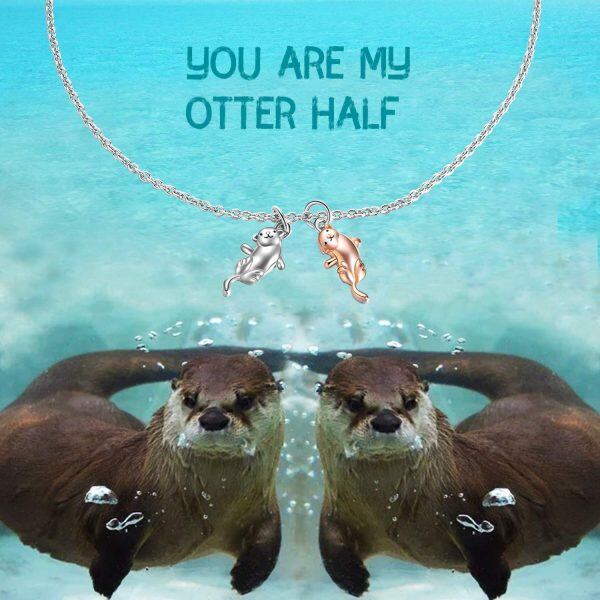 Sterling Silver Otter Bracelets -4