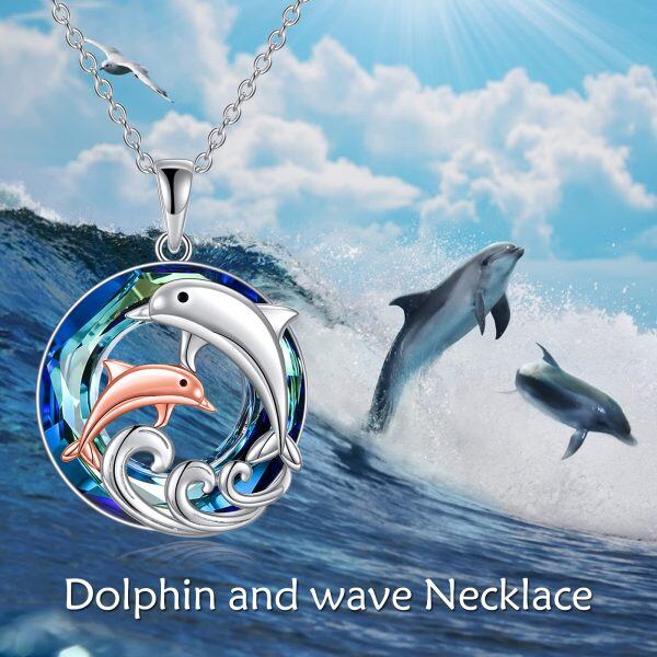 Sterling Silver Dolphin Necklace-4