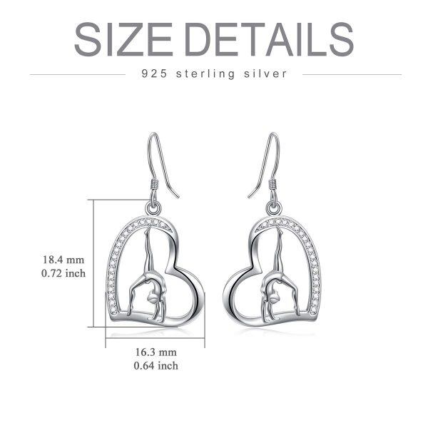 Sterling Silver Gymnastics Earrings-3