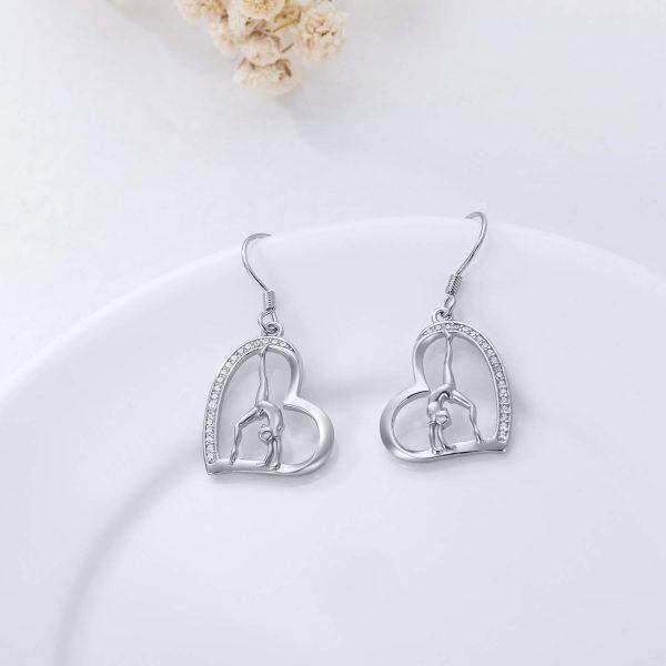 Sterling Silver Gymnastics Earrings-5