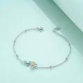 wholesale 925 Sterling Silver Daisy Sunflower Anklet Bracelets for Women - Wholesale-0-2