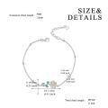 wholesale 925 Sterling Silver Daisy Sunflower Anklet Bracelets for Women - Wholesale-0-3