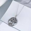 wholesale 925 Sterling Silver Pentagram Tree of Life Pendant Necklace for Women-0-2