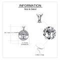 wholesale 925 Sterling Silver Pentagram Tree of Life Pendant Necklace for Women-0-3