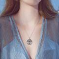 wholesale 925 Sterling Silver Pentagram Tree of Life Pendant Necklace for Women-0-5