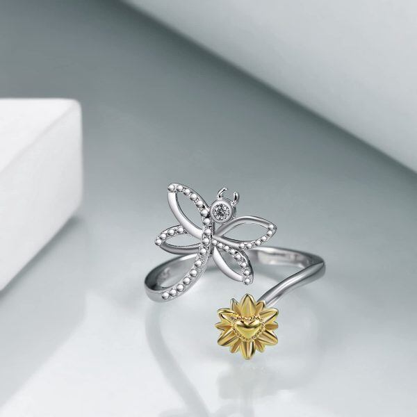 Sterling Silver Dragonfly Rings-3