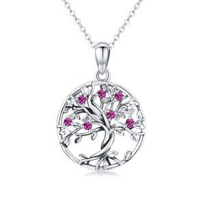 Sterling Silver Tree Of Life Necklace-0