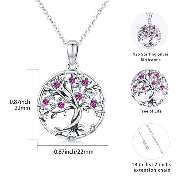 Sterling Silver Tree Of Life Necklace-2