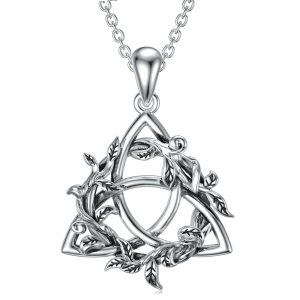 Sterling Silver Celtic Knot Necklace -0