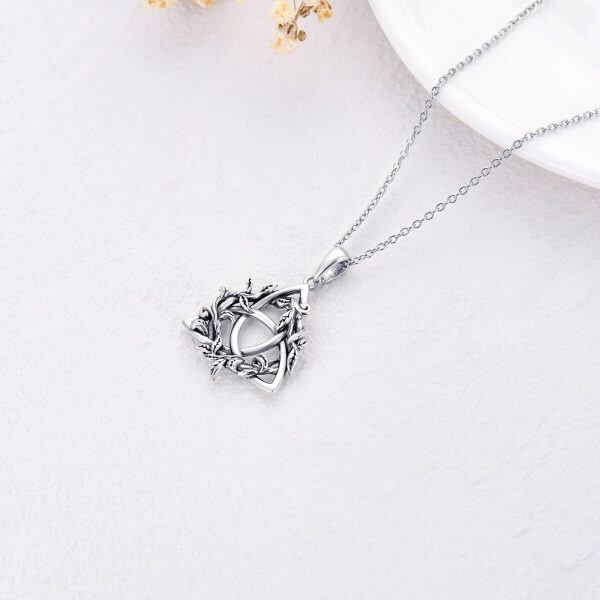 Sterling Silver Celtic Knot Necklace -3